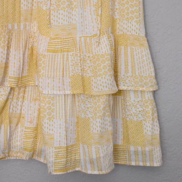 Caslon Ruffle Patchwork Mini Dress - Picture 5 of 16